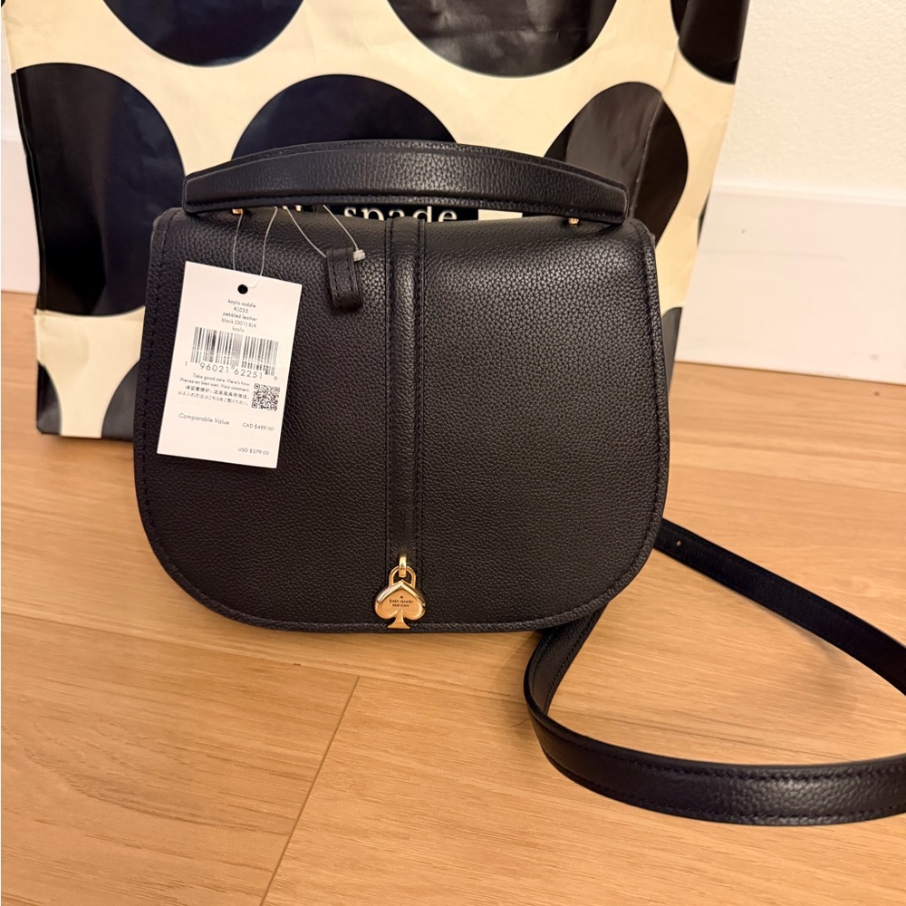Kate Spade Black Pebbled Leather Crossbody Bag